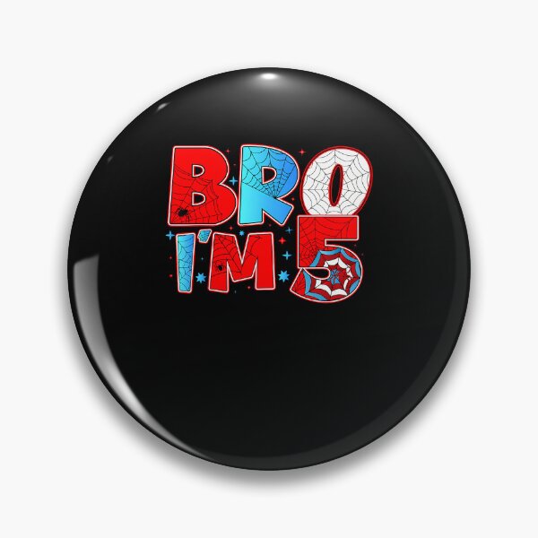Item preview, Bro Im 5 Spider Theme Party Birthday Boy 5Th Years Old Kids designed and sold by Mdcazeem.