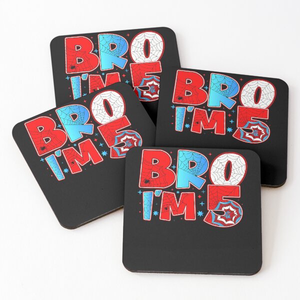 Item preview, Bro Im 5 Spider Theme Party Birthday Boy 5Th Years Old Kids designed and sold by Mdcazeem.
