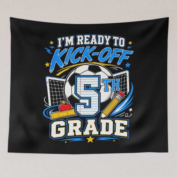 Item preview, I'm Ready To Kick-Off 5Th Grade Back To School Soccer Kids designed and sold by Mdcazeem.