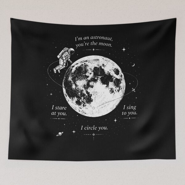 Item preview, Vintage Astronaut Moon Orbiter Inspired Folk designed and sold by Mdcazeem.