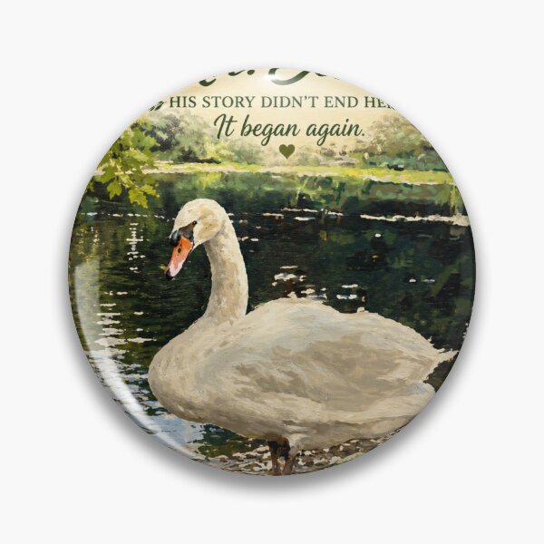 Item preview, Mr. Swan | Every Life Deserves Another Chance | Wildlife Rescue Art designed and sold by Whiskered Garden Studio.