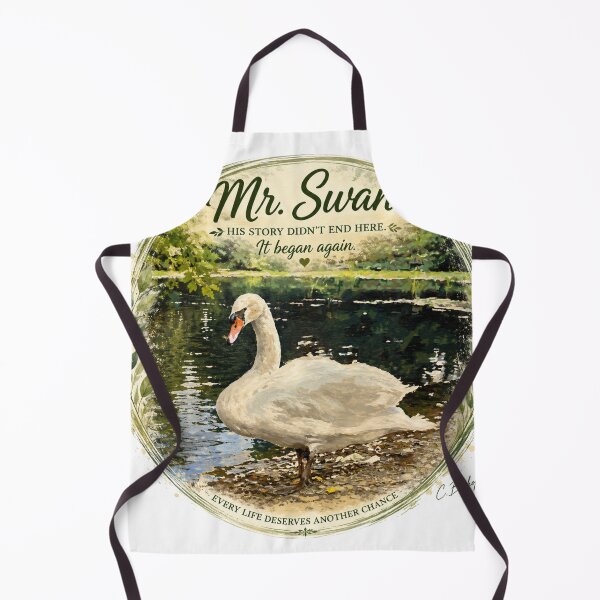 Item preview, Mr. Swan | Every Life Deserves Another Chance | Wildlife Rescue Art designed and sold by Whiskered Garden Studio.