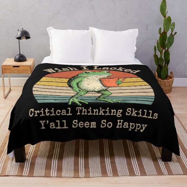 Item preview, Wish I Lacked Critical Thinking Skills Y'All Seem So Happy designed and sold by Mdcazeem.