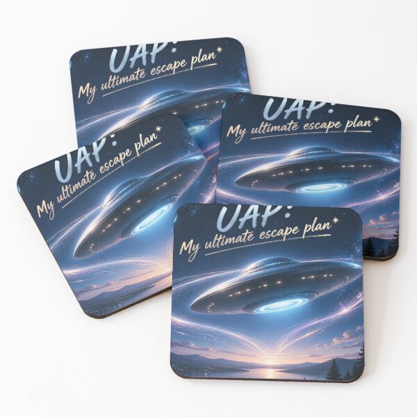 Item preview, UAP My Ultimate Escape Plan Funny UFO Alien Art designed and sold by Marcin Dabski.