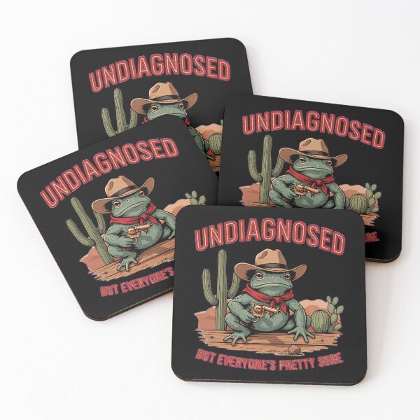 Item preview, Undiagnosed Cowboy Frog Wild West Humor Design designed and sold by CorwinHadley56.