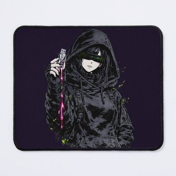 Item preview, Data Thief E-Girl - Cyberpunk Hacker Anime Art designed and sold by ChrisDuyen19.