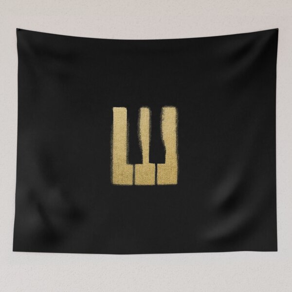 Item preview, BIGBANG Gold Piano Keys Minimalist Band Logo T-Shirt designed and sold by GloomWood.