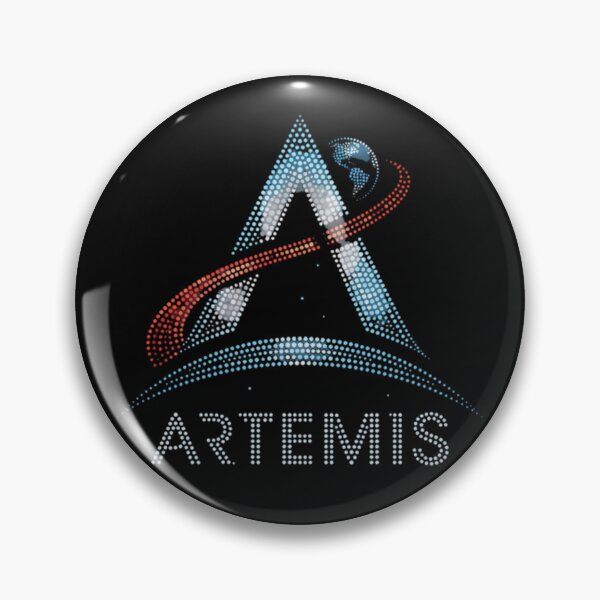 Item preview, Artemis Space Program Logo Pointillism Dot Art Moon Mission designed and sold by KiwiRider.