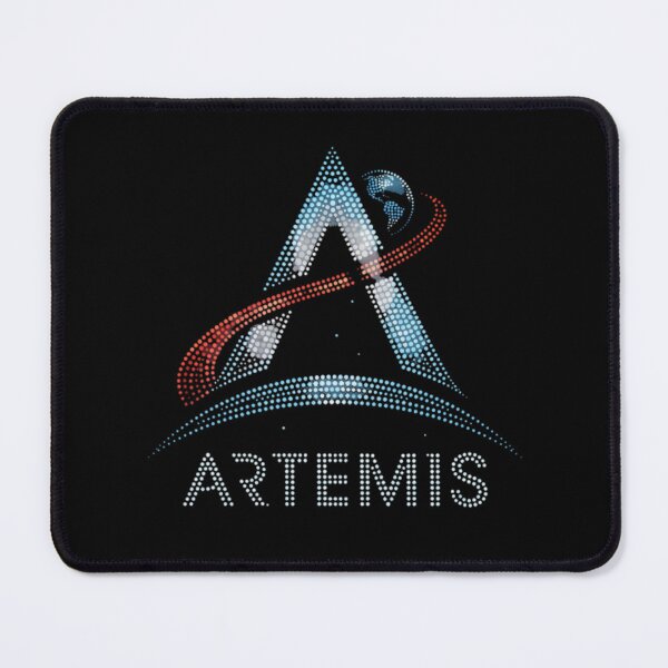Item preview, Artemis Space Program Logo Pointillism Dot Art Moon Mission designed and sold by KiwiRider.