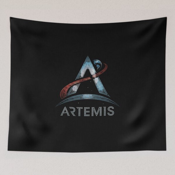 Item preview, Artemis Space Program Logo Pointillism Dot Art Moon Mission designed and sold by KiwiRider.