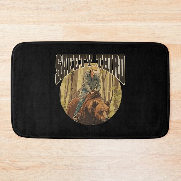 Item preview, Safety Third Bear Rodeo Cowboy Wild West Joke designed and sold by bngfx.