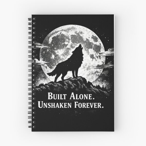 Item preview, Built Alone Unshaken Forever Lone Wolf Sigma Aesthetic Vintage T-Shirt Design designed and sold by Trendykunnu.