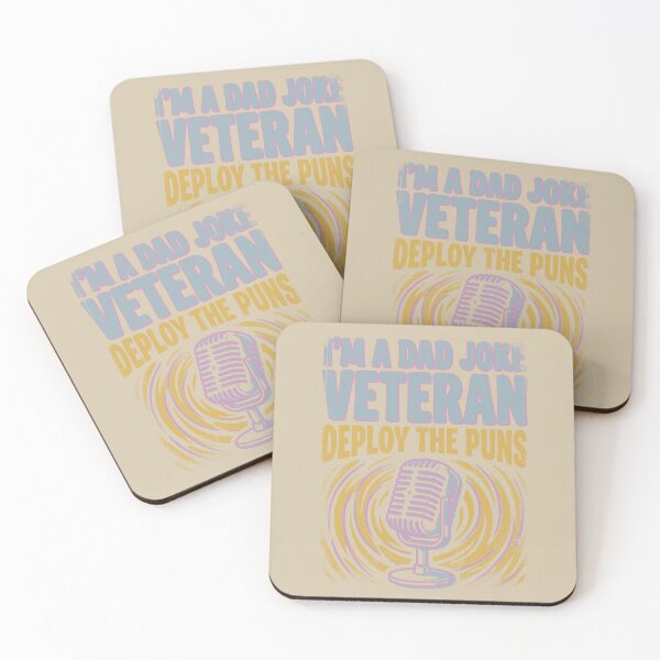 Item preview, I'm A Dad Joke Veteran - Funny Retro Vintage Father's Day Gift designed and sold by LockjowArt.