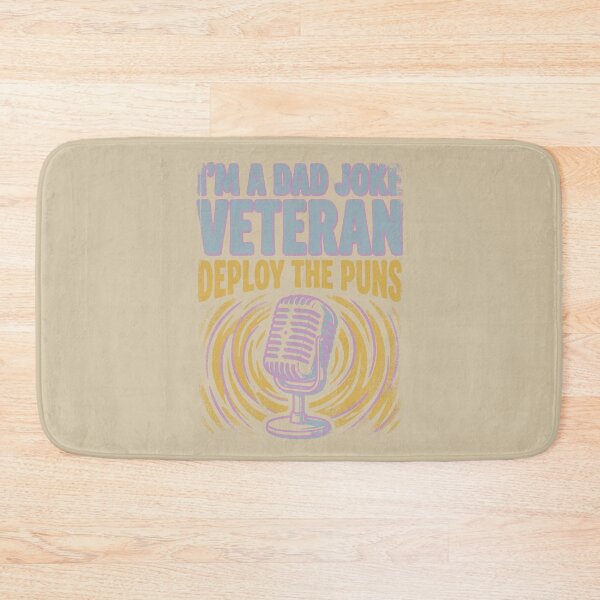 Item preview, I'm A Dad Joke Veteran - Funny Retro Vintage Father's Day Gift designed and sold by LockjowArt.