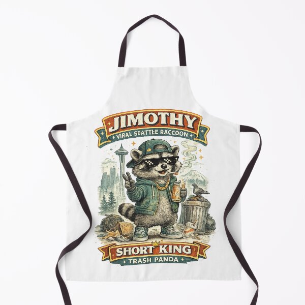 Item preview, Jimothy Viral Seattle Raccoon – Short King Trash Panda designed and sold by Mohamedeinoo.