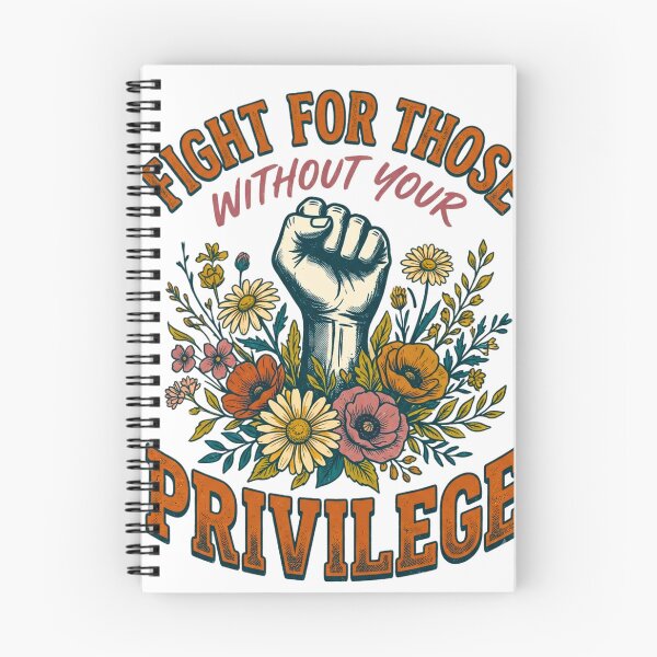 Item preview, Fight For Those Without Your Privilege - Retro Floral Raised Fist designed and sold by BumbleBloom7.
