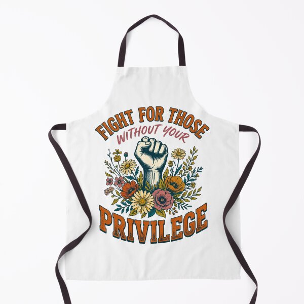 Item preview, Fight For Those Without Your Privilege - Retro Floral Raised Fist designed and sold by BumbleBloom7.