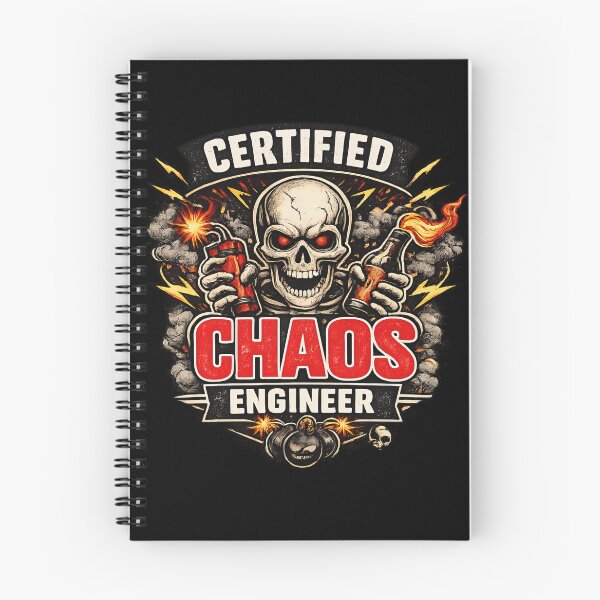 Item preview, Certified Chaos Engineer Funny Skull Sarcastic Humor designed and sold by aventi24.