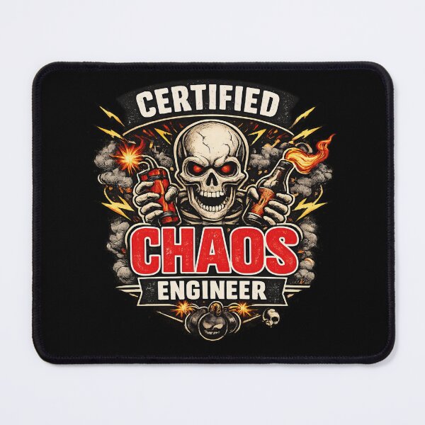 Item preview, Certified Chaos Engineer Funny Skull Sarcastic Humor designed and sold by aventi24.