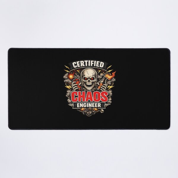 Item preview, Certified Chaos Engineer Funny Skull Sarcastic Humor designed and sold by aventi24.