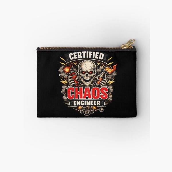 Item preview, Certified Chaos Engineer Funny Skull Sarcastic Humor designed and sold by aventi24.