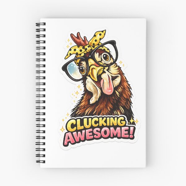 Item preview, Funny Chicken with Glasses Die-Cut Sticker | Clucking Awesome Cute Hen PNG designed and sold by Arts121.