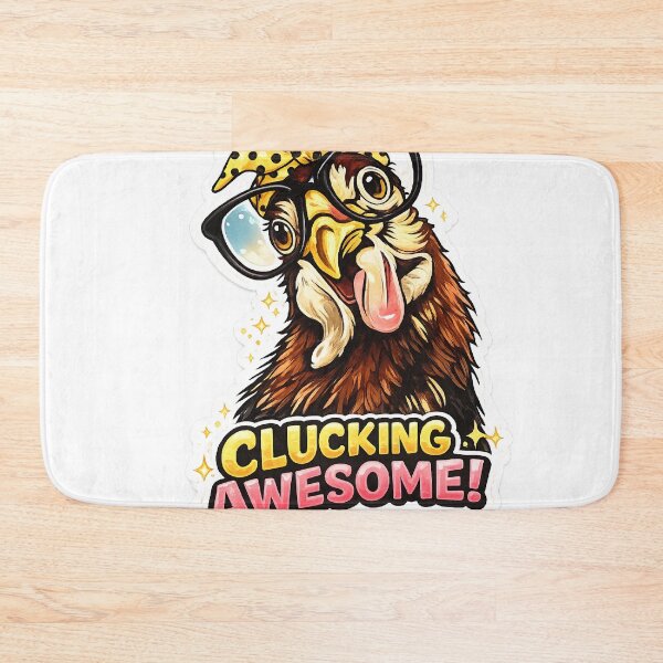 Item preview, Funny Chicken with Glasses Die-Cut Sticker | Clucking Awesome Cute Hen PNG designed and sold by Arts121.