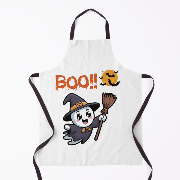 Item preview, Cute Witch Ghost Boo Halloween Kawaii Design designed and sold by Sela Art .