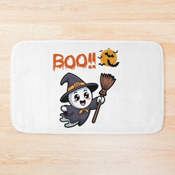 Item preview, Cute Witch Ghost Boo Halloween Kawaii Design designed and sold by     Sela Art .