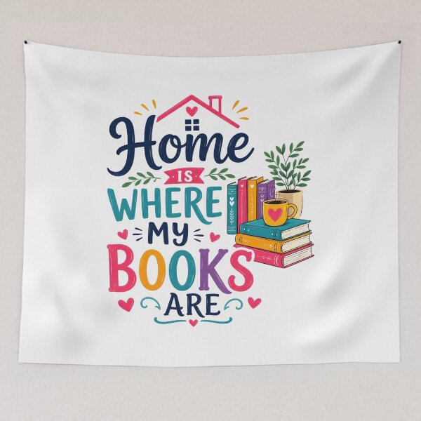 Item preview, Home is where my books are designed and sold by nimmitrends.