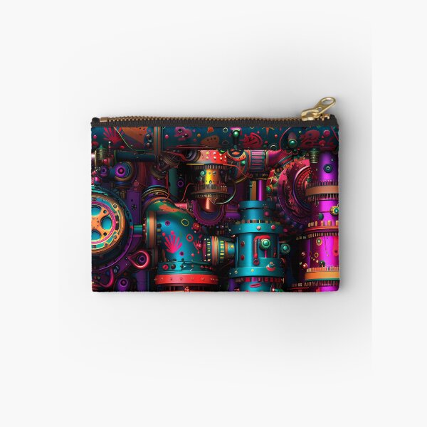 Item preview, Steampunk Neon-Colored Hues Pipes And Gears Design designed and sold by DEC02.