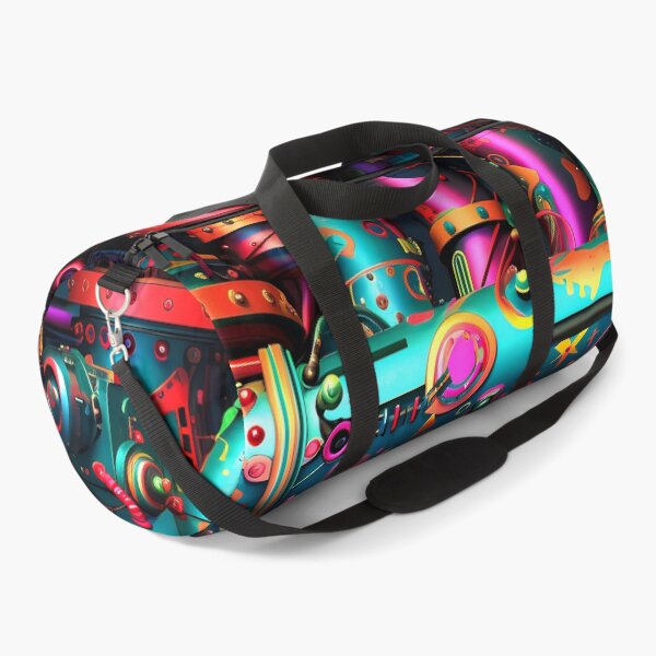 Item preview, Steampunk Neon-Colored Hues Pipes And Gears Design designed and sold by DEC02.