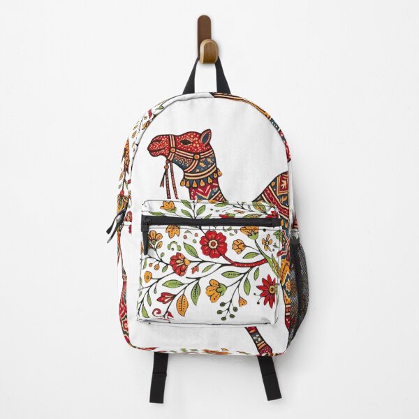 Item preview, Bohemian Camel Folk Art | Indian Desert Heritage Illustration | Colorful Floral Camel Design designed and sold by DuskyMonk.