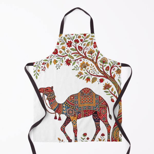Item preview, Bohemian Camel Folk Art | Indian Desert Heritage Illustration | Colorful Floral Camel Design designed and sold by DuskyMonk.