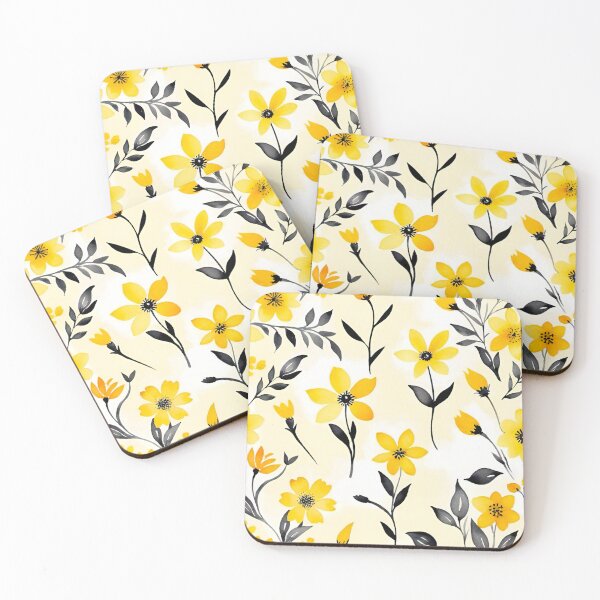 Item preview, Yellow Wildflower Pattern | Modern Botanical Floral Design designed and sold by Vileprint.