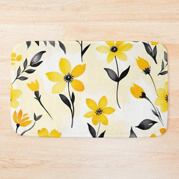 Item preview, Yellow Wildflower Pattern | Modern Botanical Floral Design designed and sold by Vileprint.
