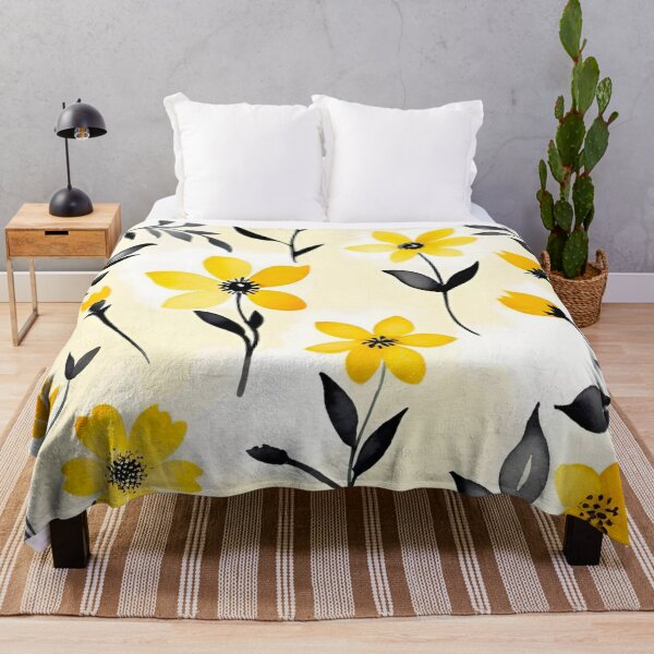 Item preview, Yellow Wildflower Pattern | Modern Botanical Floral Design designed and sold by Vileprint.