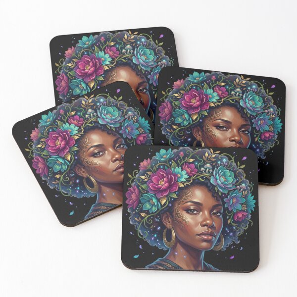 Item preview, Whimsical Afrofuturism Black Fae designed and sold by BlessedBlackBeautiful.