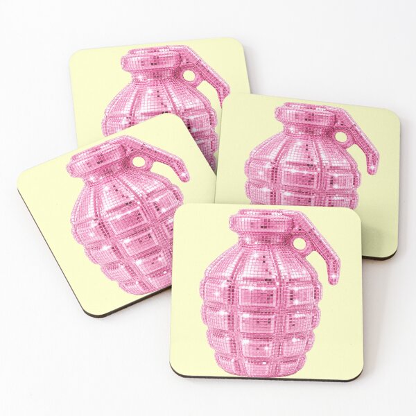 Item preview, Pink Disco Grenade designed and sold by Eleanor Reyelt Art.