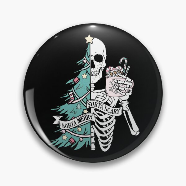 Item preview, Sorta Merry Sorta Scary Christmas Skeleton and Tree Illustration designed and sold by akahyunia.