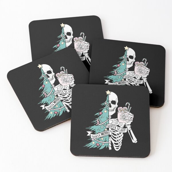 Item preview, Sorta Merry Sorta Scary Christmas Skeleton and Tree Illustration designed and sold by akahyunia.