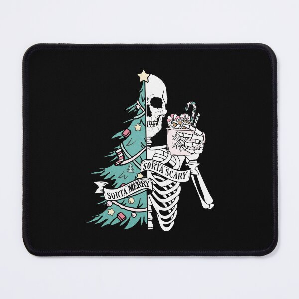 Item preview, Sorta Merry Sorta Scary Christmas Skeleton and Tree Illustration designed and sold by akahyunia.
