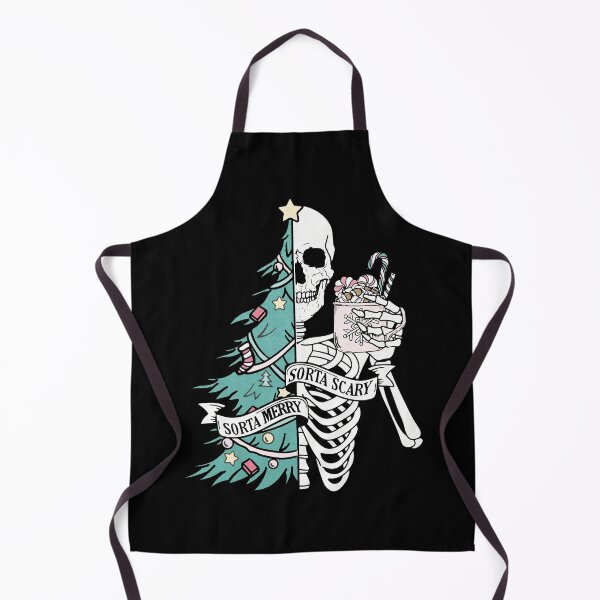 Item preview, Sorta Merry Sorta Scary Christmas Skeleton and Tree Illustration designed and sold by akahyunia.