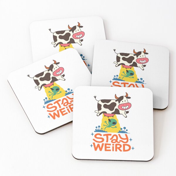 Item preview, Stay Weird Cow Alien designed and sold by HBDStudio.