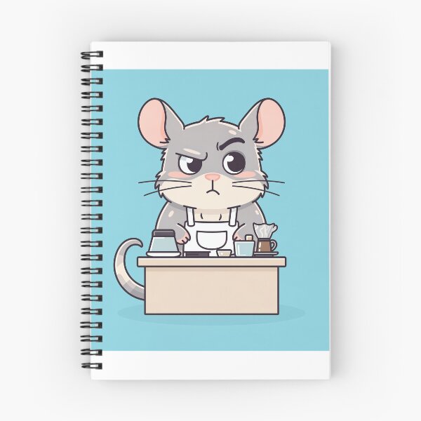 Item preview, Chinchilla Barista Judging Your Coffee Order Cartoon designed and sold by PictorialWhimsy.