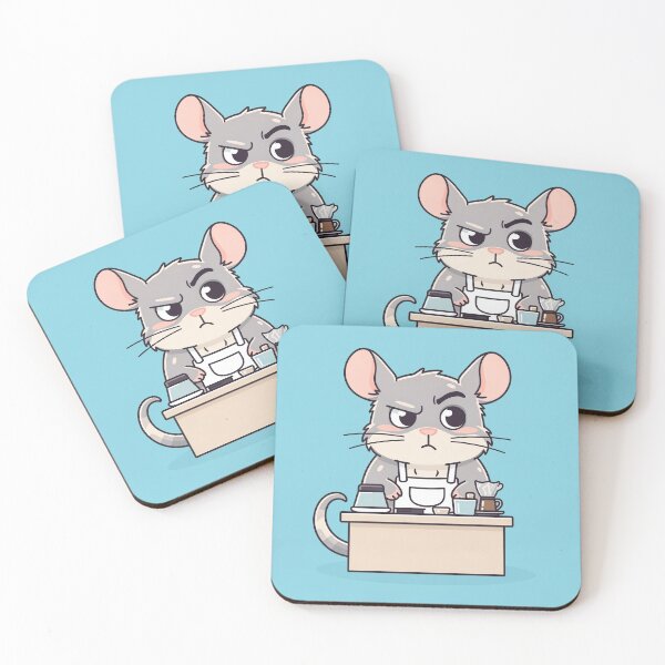 Item preview, Chinchilla Barista Judging Your Coffee Order Cartoon designed and sold by PictorialWhimsy.