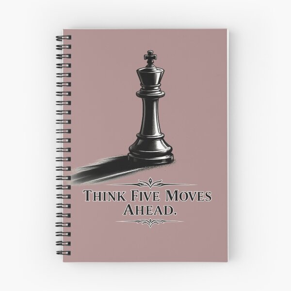 Item preview, Think Five Moves Ahead Chess King | Minimalist Luxury Chess Quote | Strategic Mindset T-Shirt Design designed and sold by Trendykunnu.