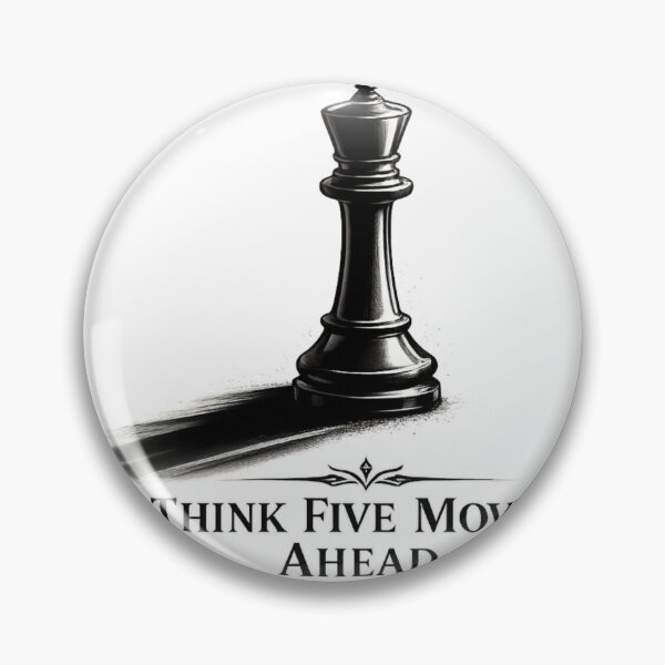 Item preview, Think Five Moves Ahead Chess King | Minimalist Luxury Chess Quote | Strategic Mindset T-Shirt Design designed and sold by Trendykunnu.