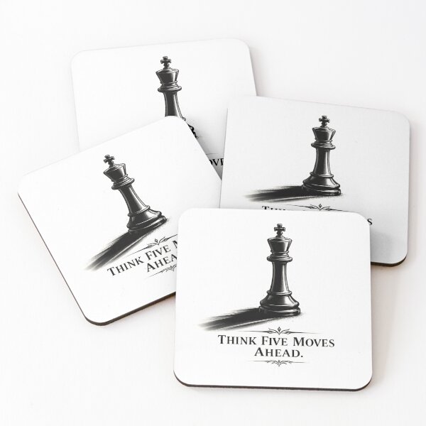 Item preview, Think Five Moves Ahead Chess King | Minimalist Luxury Chess Quote | Strategic Mindset T-Shirt Design designed and sold by Trendykunnu.