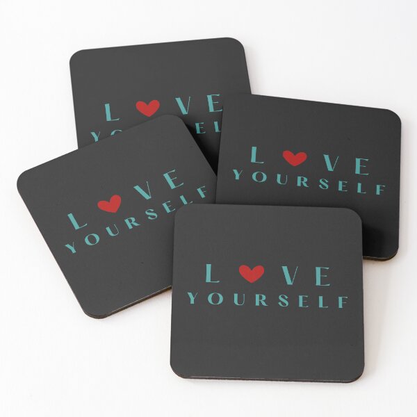 Item preview, Love Yourself Inspirational Self Care Heart Typography designed and sold by SeJaa.
